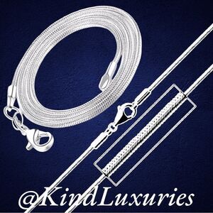 💎099💎 Stainless Steel Diamond Cut Snake Chain Necklace - 030‎ Gauge 1.2 mm